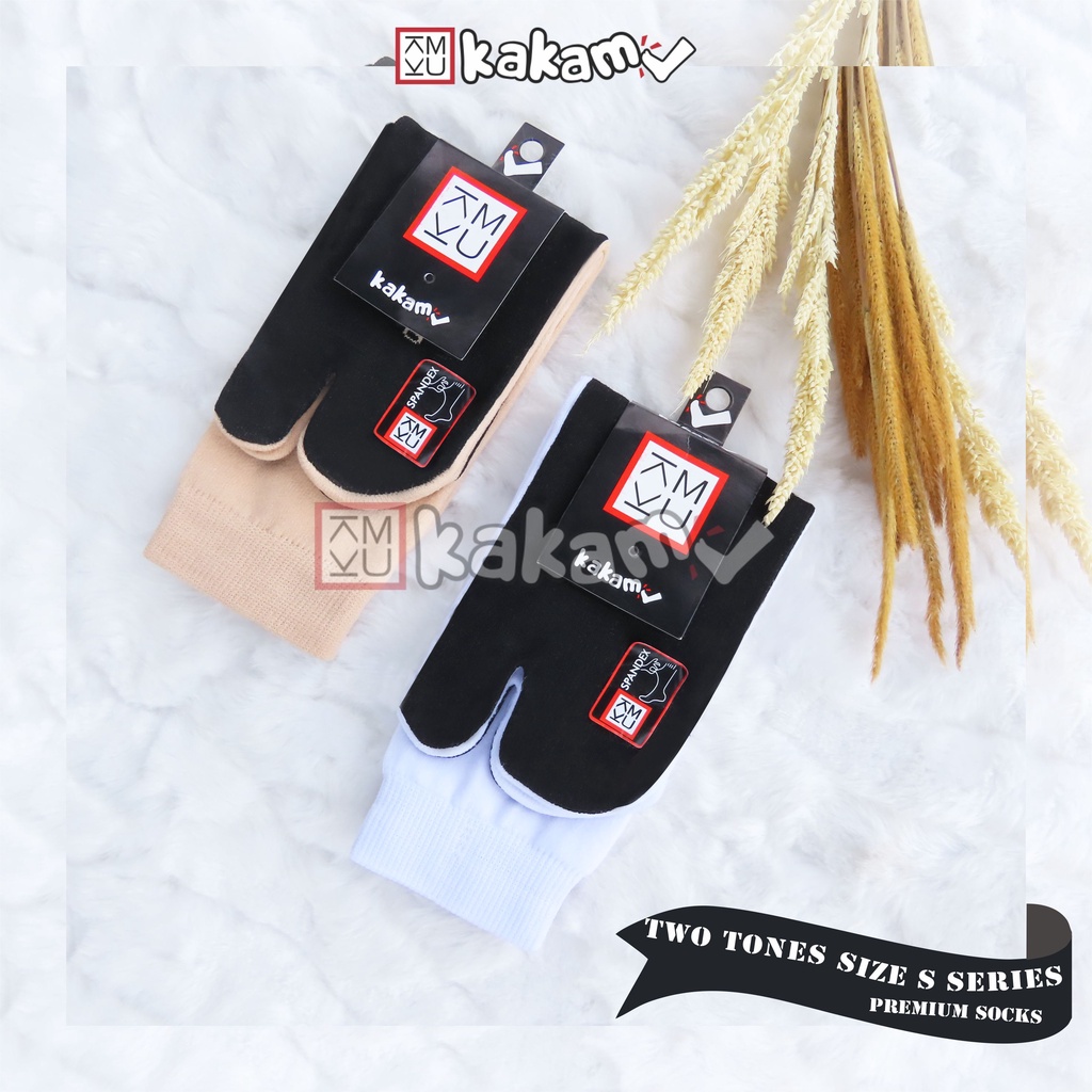 Kakamu Kaos Kaki Jempol Telapak Hitam Nylon &amp; Poliester MIX 12 Pasang Ukuran Angkel, S, M, L