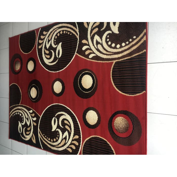 karpet permadani kode 162082 ukuran 160x210 bordeaux
