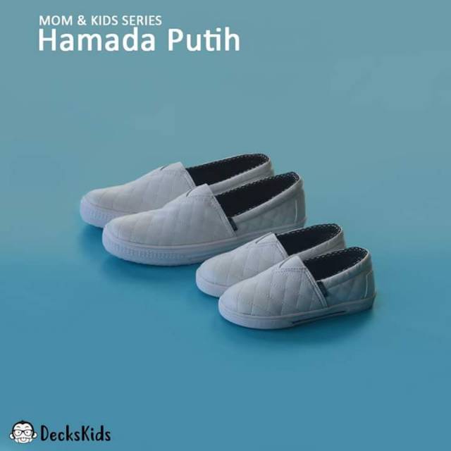 Family Series Sepatu Couple Ibu Ayah dan Anak Hamada Putih