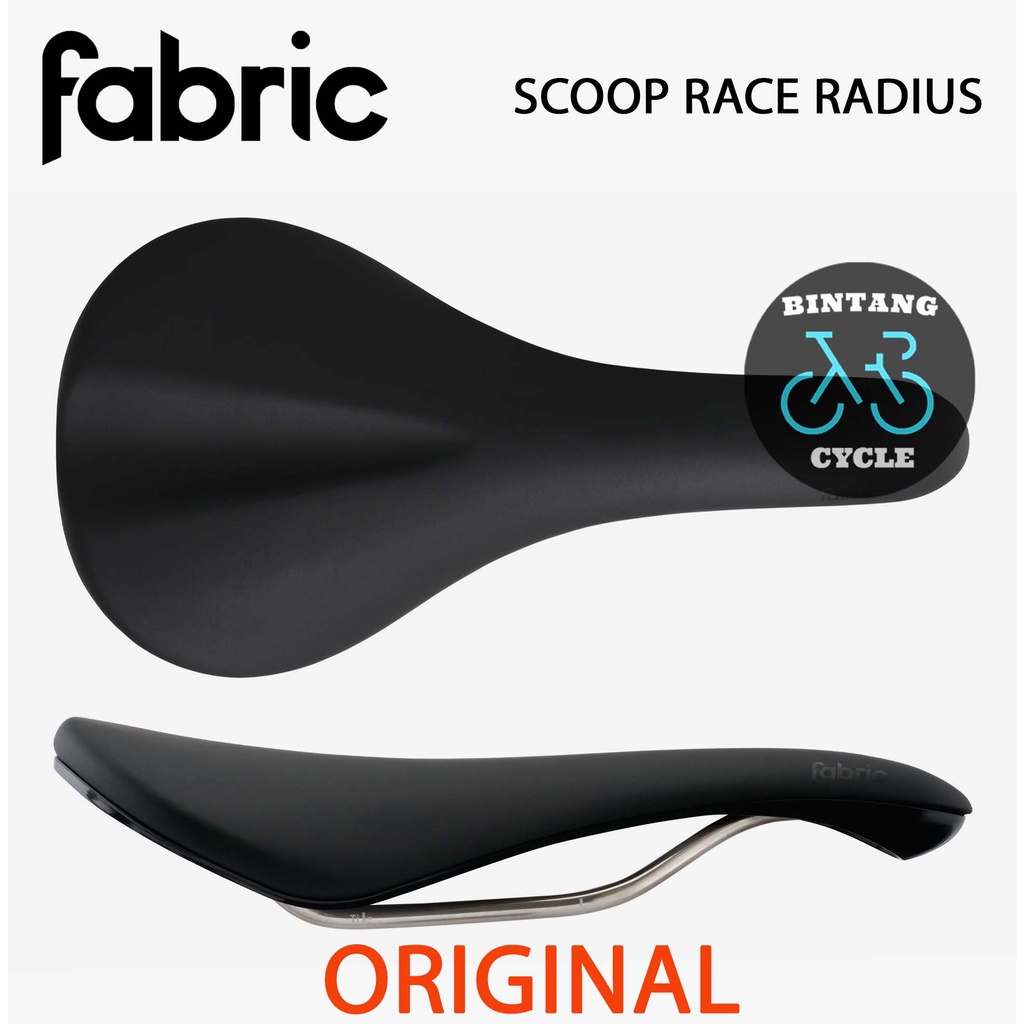 FABRIC SADDLE SCOOP RACE RADIUS 142MM - Sadel Sepeda