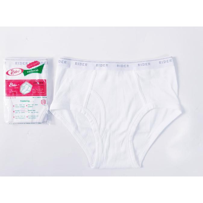 Dijual Celana Dalam Pria Rider Ukuran 38 40 42 - Putih, 38 Berkualitas