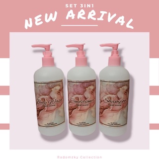 Jual SET 3IN1 PINK / TEMPAT SHAMPOO / TEMPAT SABUN MANDI / TEMPAT