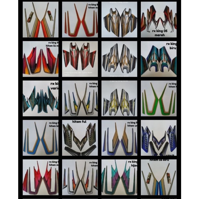 Striping Sticker Rx king All Varian tahun 1983-2008 STRIPING RX KING VARIASI-STRIPING RX KING