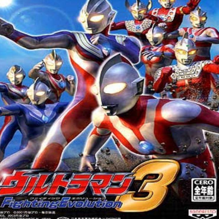 Produk Ekslusif--Kaset DVD game ps2 to ps3 ULTRAMAN FIGHTING EVOLUTION 3