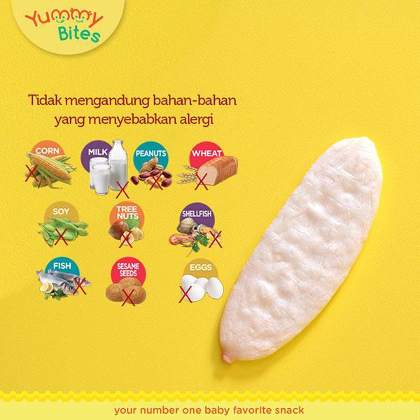 Yummy Bites Snack Krekers Beras Bayi Apel Original Pisang Wortel Sayuran Strawberry