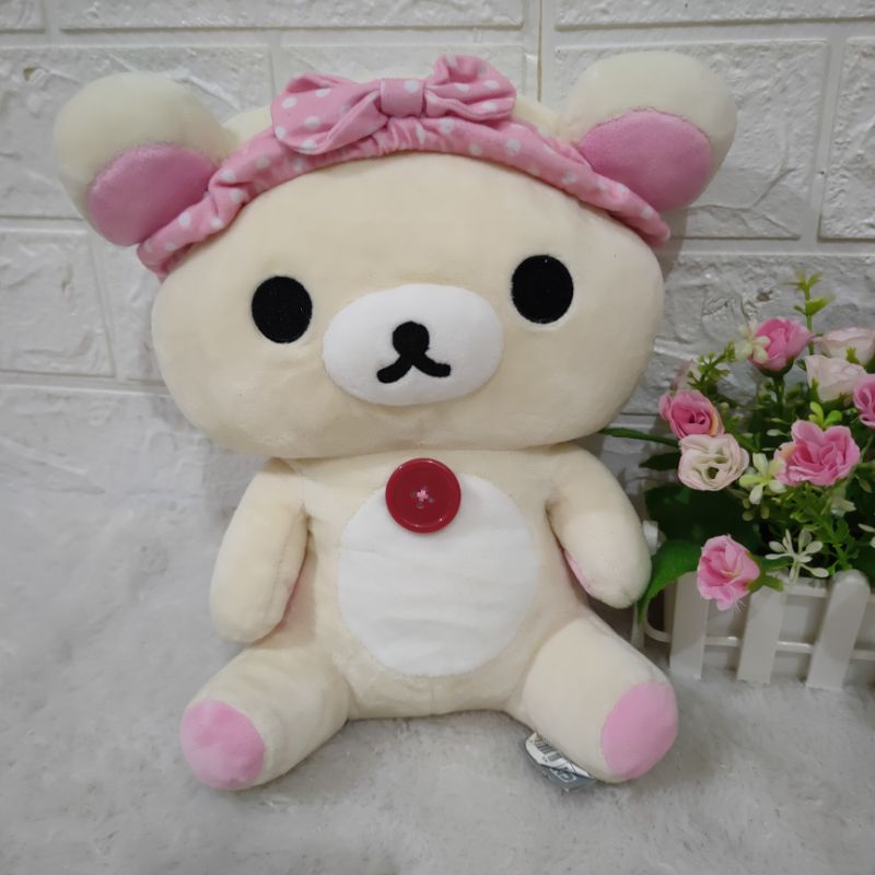 BONEKA RILAKKUMA BANDO PINK (A 230)