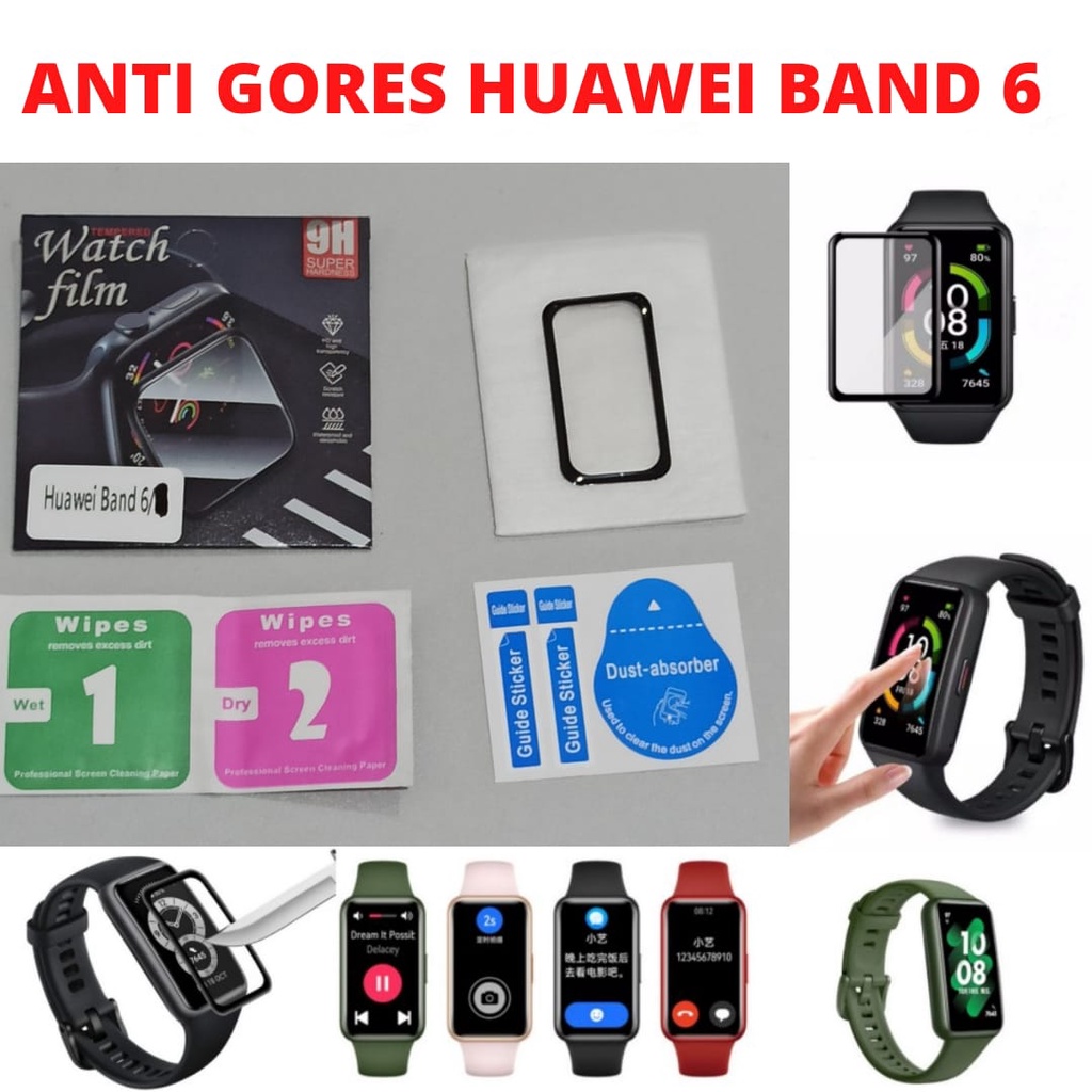 Anti Gores Huawei Band 6 Pelindung Layar 3d Curved Hydrogel