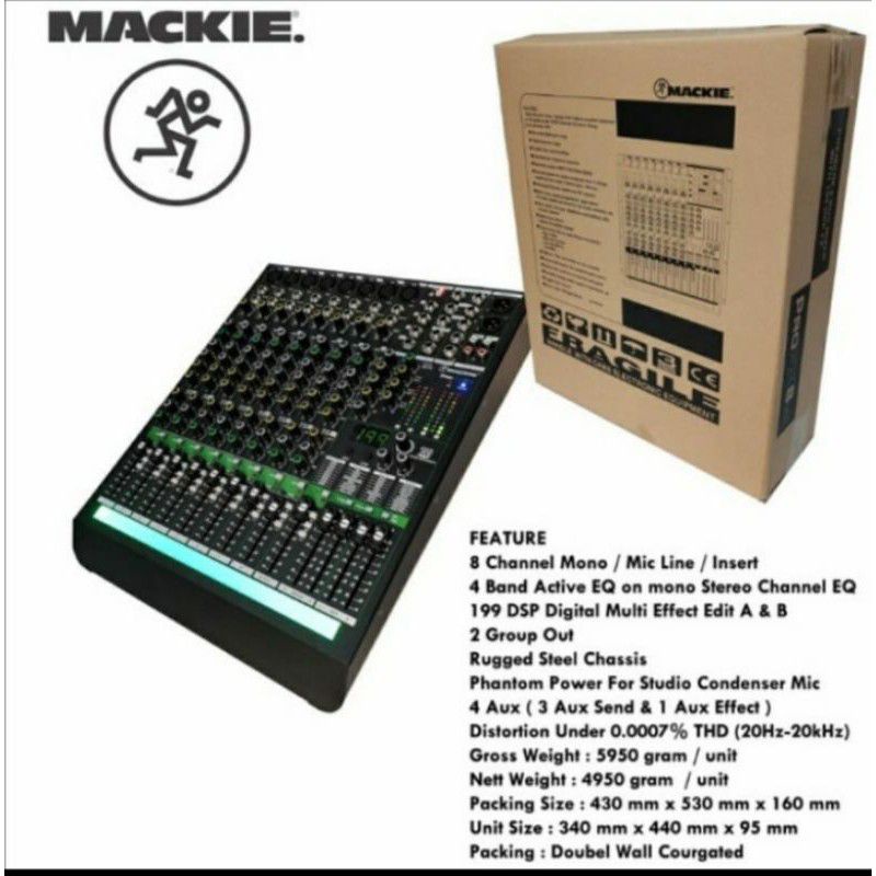 Mixer Audio 8 Channel Mackie PRO FX 8 V3 MURAH TERBAIK
