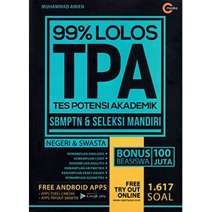 Buku 99% Lolos TPA SBMPTN & Seleksi Mandiri