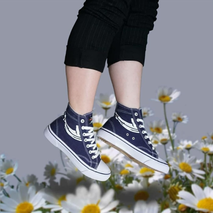 Unik Sepatu Johnson Classic Pro Highcut (HC) Dusty Navy - Biru, 37 terbaik