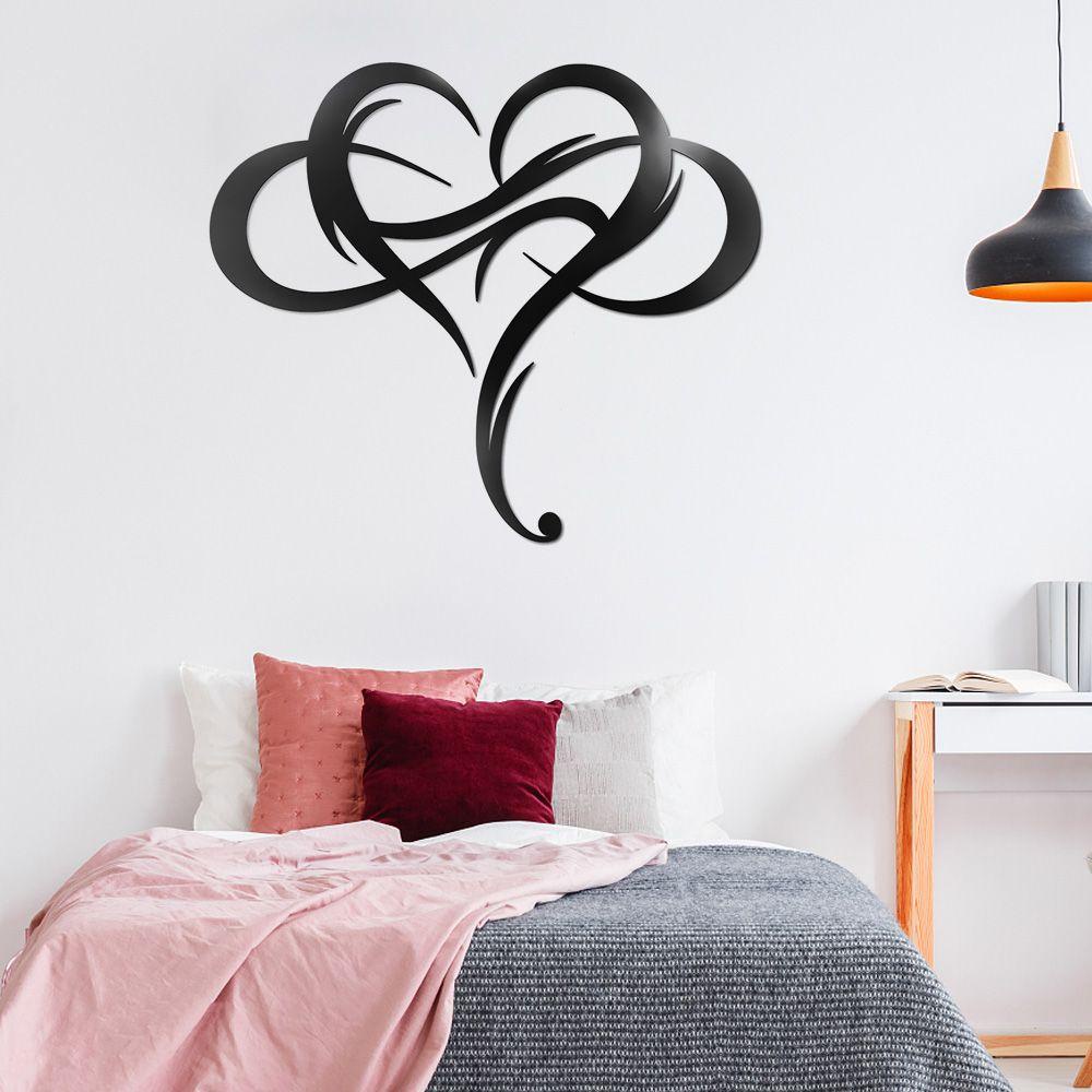 Solighter Hiasan Dinding Logam Hadiah Dekorasi Kamar Craft Ornamen Rumah Infinity Heart