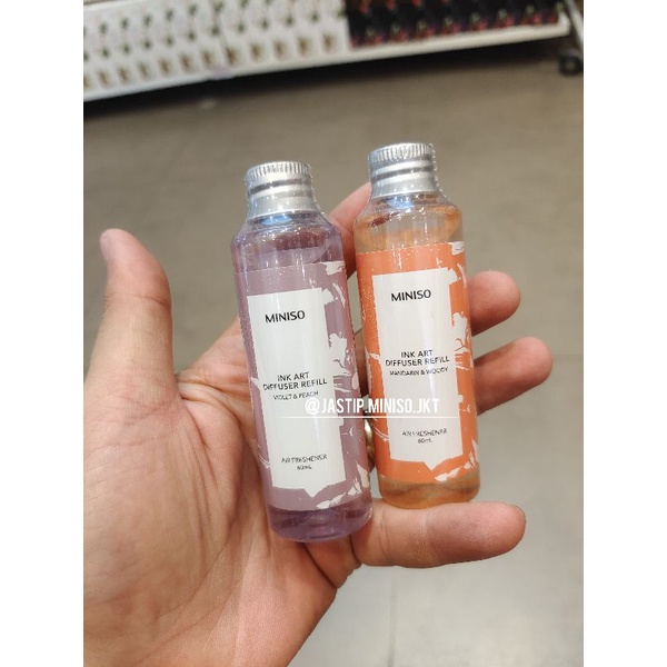 MINISO 🆕 INK ART Diffuser REFILL 60ml Mandarin Woody, Violet Peach