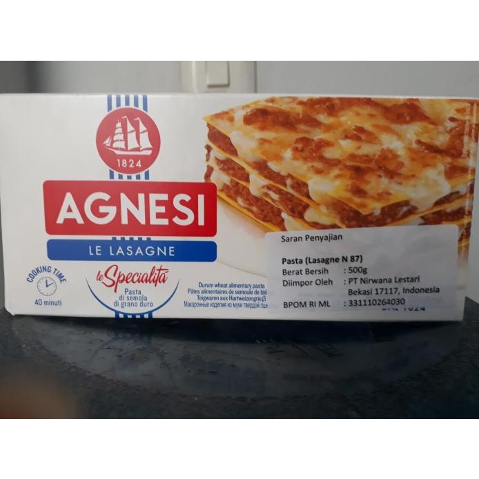 

AGNESI LASAGNA 500gr