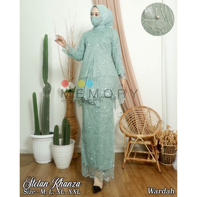 MY-Set Kebaya Modern/Setelan Kebaya Khanza/Kebaya Wisuda/Kebaya Wisuda Modern