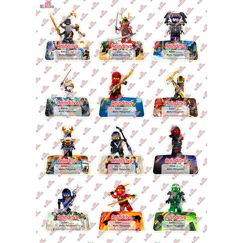 

LABEL NAMA LEGO 48 STIKER - ANTI AIR/ROBEK/LUNTUR -4 Nama LG11L4