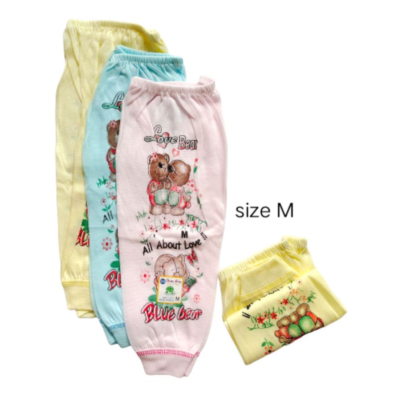 Celana Panjang Bayi 0 Sampai 2 Tahun Motif Sablon Aneka Gambar