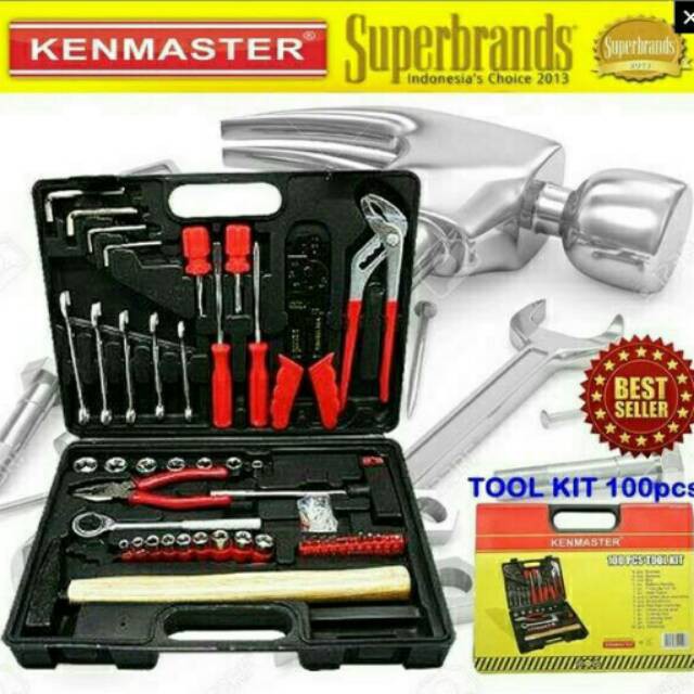 Alat Perkakas KenMaster Tool Kit 100pcs Home-Klik Kenmaster Tool kit (100 pcs)