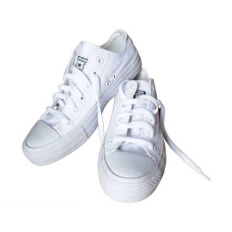 SNEAKERS  PENDEK PUTIH POLOS  CT2 PRIA/WANITA FREE BOX