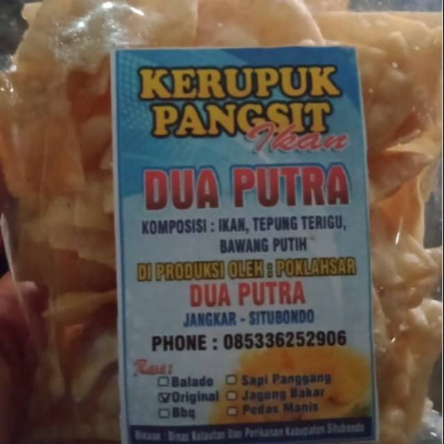 

Camilan kerupuk pangsit