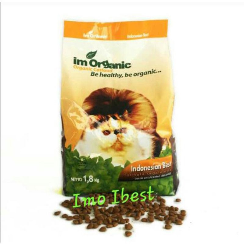 IM ORGANIC INDONESIAN BEST FORMULA 1,8 KG FRESPACK MAKANAN KUCING