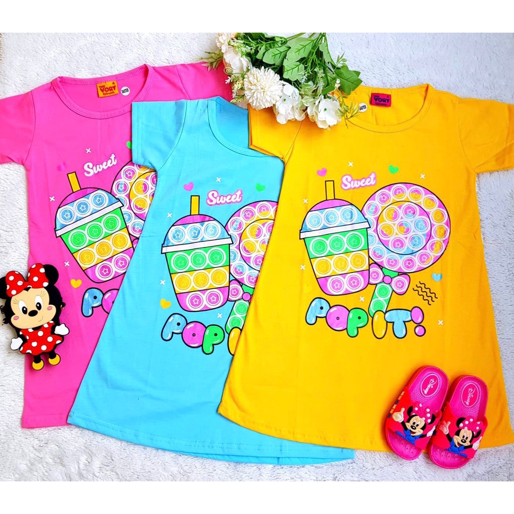 dress anak perempuan POP IT
