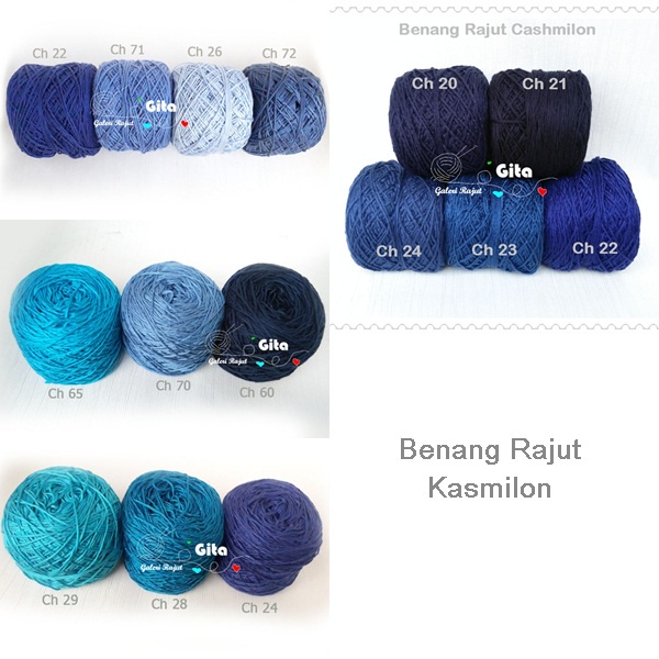 Benang Rajut Cashmilon Lembut/Kasmilon