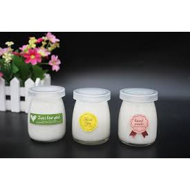 [P U D I N G ] 100ML Toples Kaca Kedap Udara Botol Jar Beling Pudding Puding Yoghurt Kue Selai Bumbu Dapur Susu