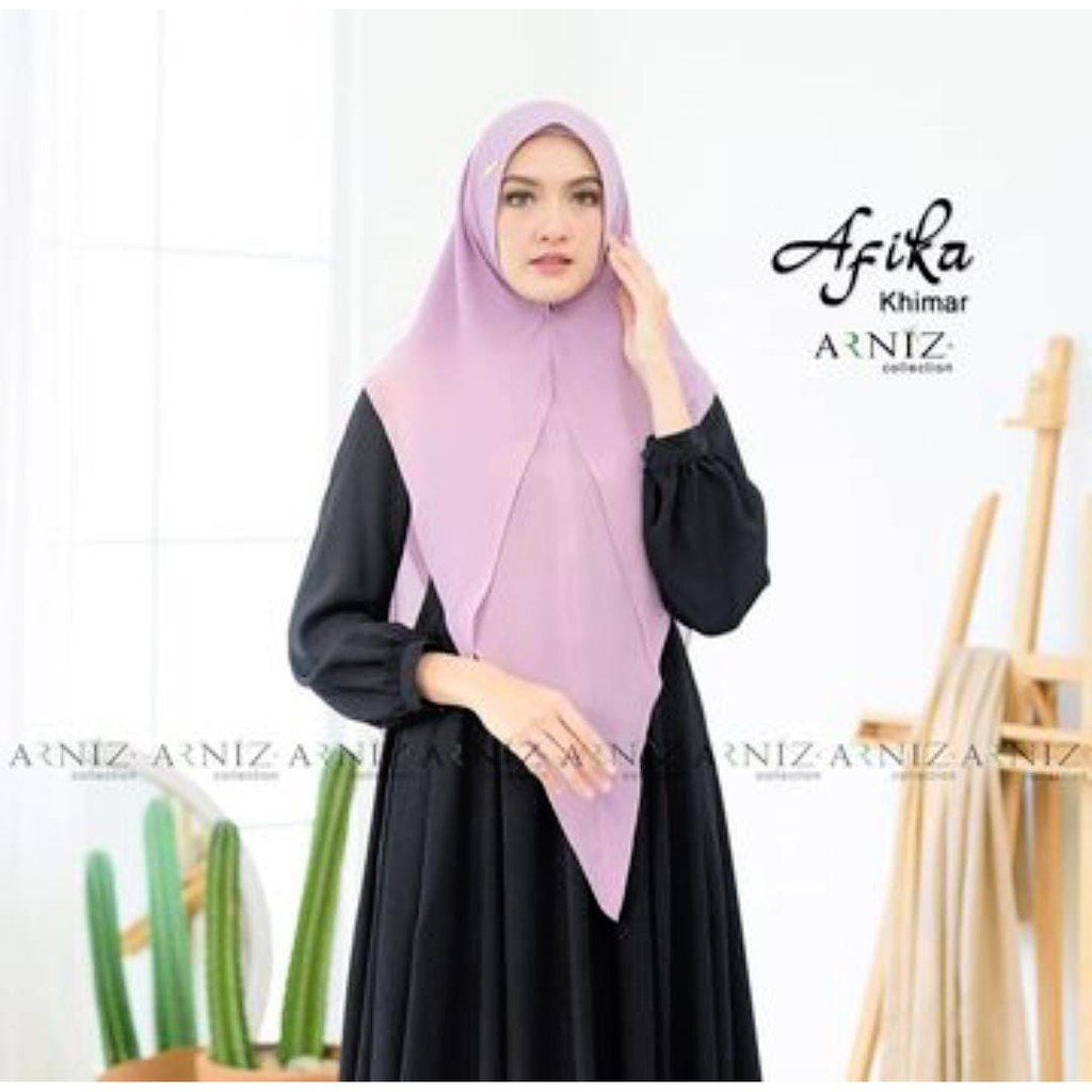 Khimar , hijab , kerudung dewasa , khimar afika by arniz