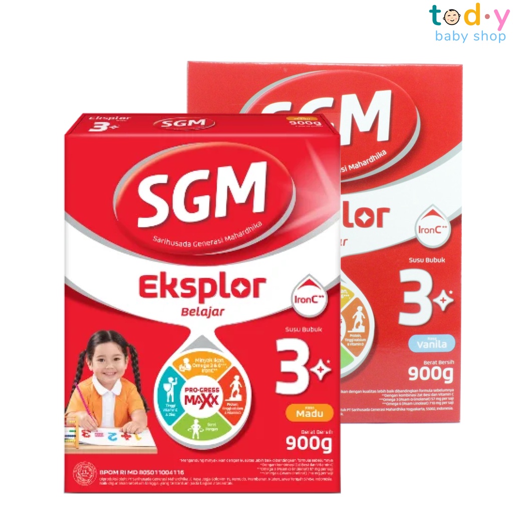 SGM Eksplor 3+ 900 Gram 3 Plus VANILA | MADU susu sgm 3 plus 900 gr