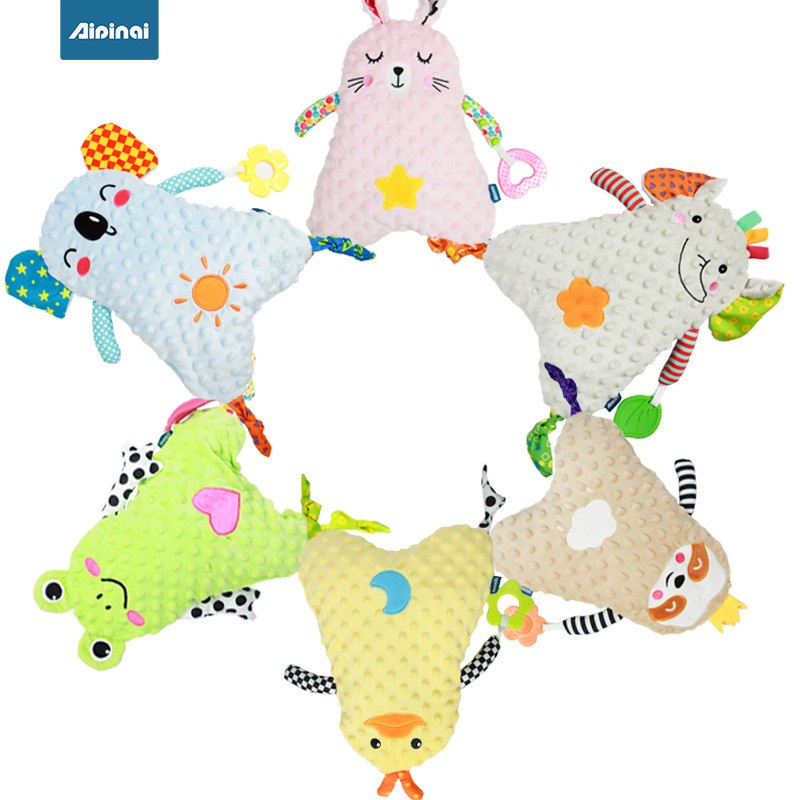 ANIMAL MINKY | boneka bayi minky | rattle teether baby