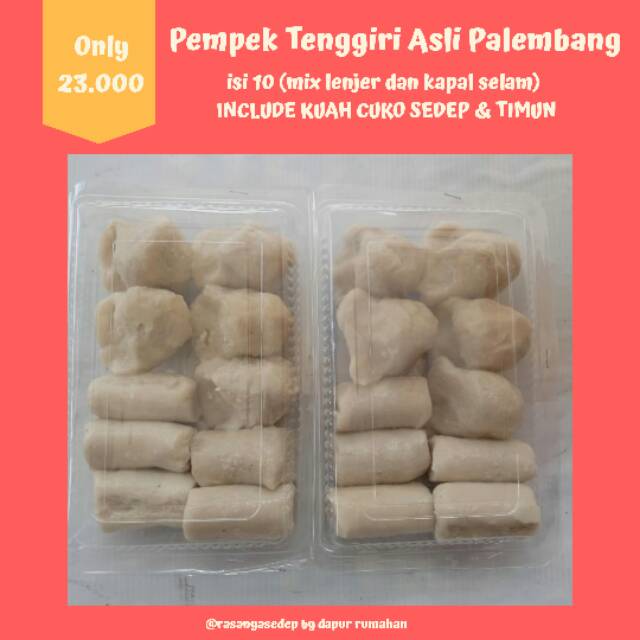 

Pempek Tenggiri Asli Palembang MIX - Isi 10