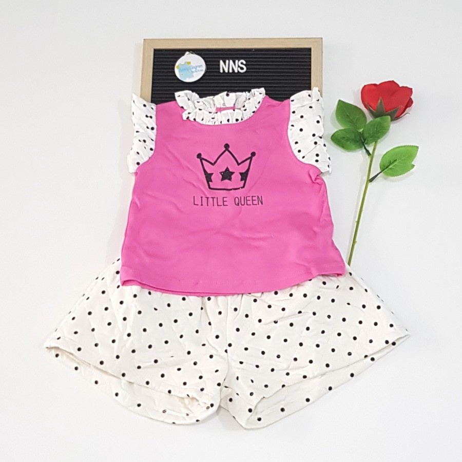 Baju Bayi Perempuan MA 2038 Setelan Anak Little Queen