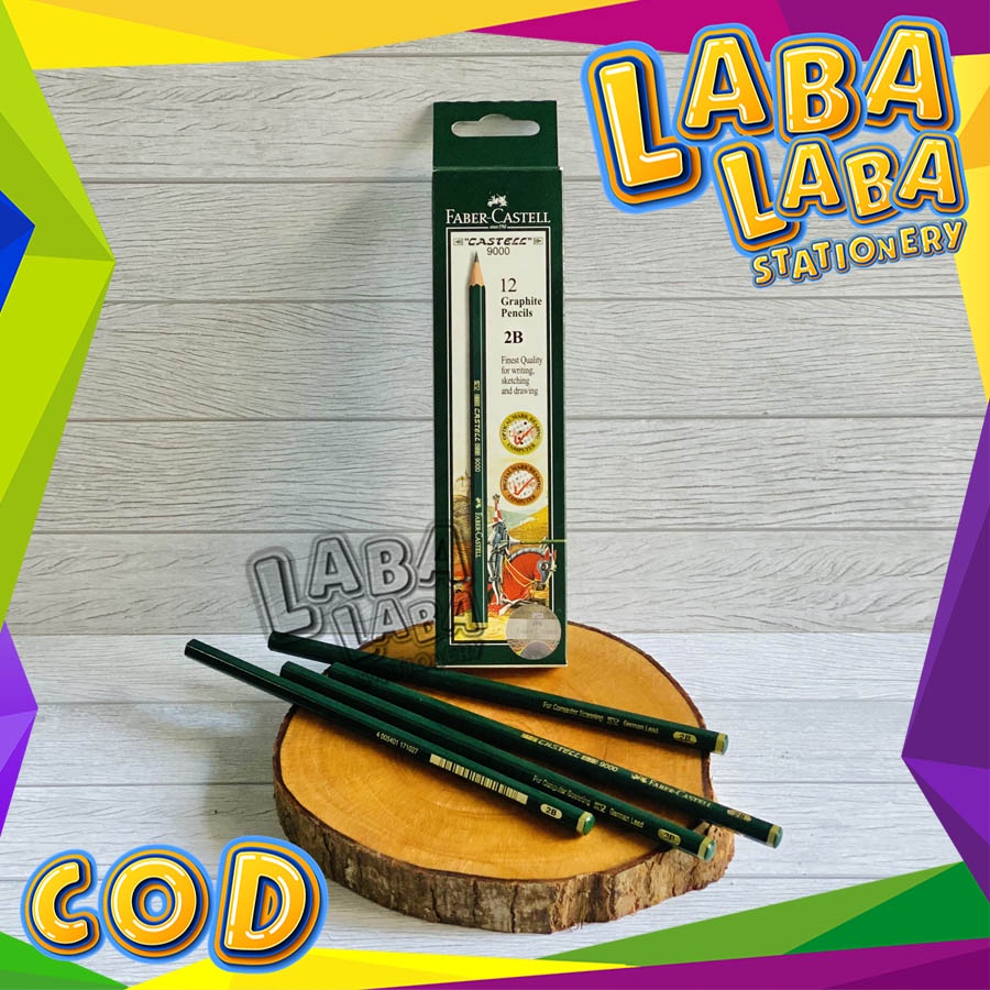 

LabaLabaStationery Pensil Faber-Castell 2B 9000 ORIGINAL (12 PCS)