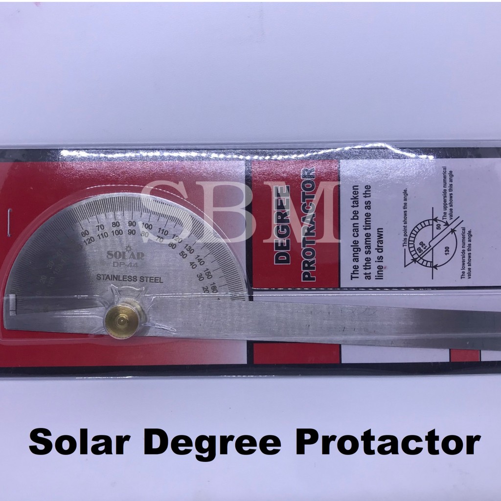 

BUSUR DERAJAT / DEGREE PROTACTOR / PENGGARIS SUDUT DERAJAT MERK SOLAR