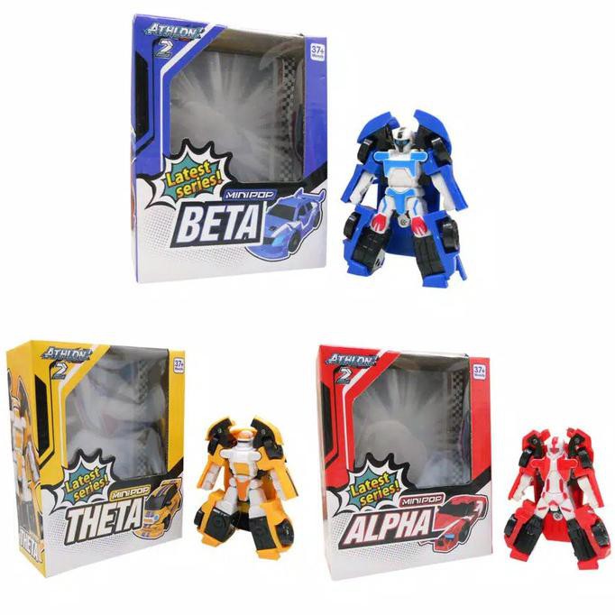 Terbaru !!!! Robot Tobot Athlon Theta Alpha Beta / Mainan Anak Cowok Tobot Athlon