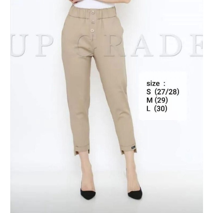CELANA UPGRADE MANGGO IMPORT BAHAN KAIN COTTON TWILL CELANA WANITA SIZE-27-35