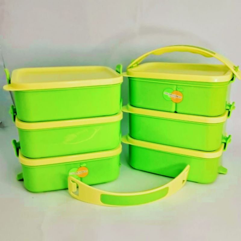 RANTANG SUSUN 3 / RANTANG PLASTIK 3 SUSUN/ WADAH  PIKNIK / TEMPAT MAKANAN / TENPAT BEKAL/ RANTANG  B