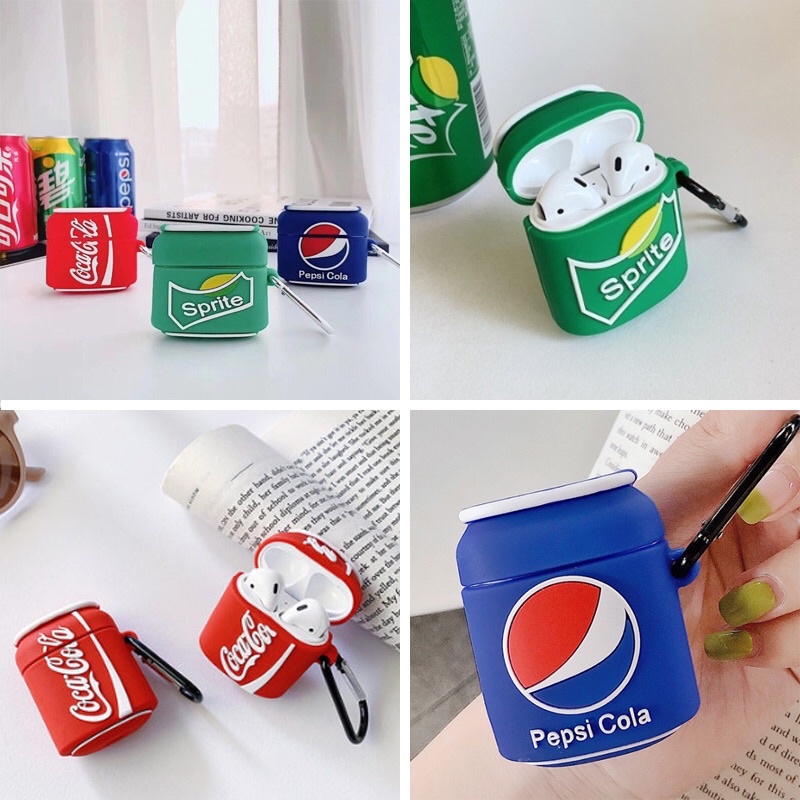 airpods case model sprite cola pepsi minuman drink soda casing airpod