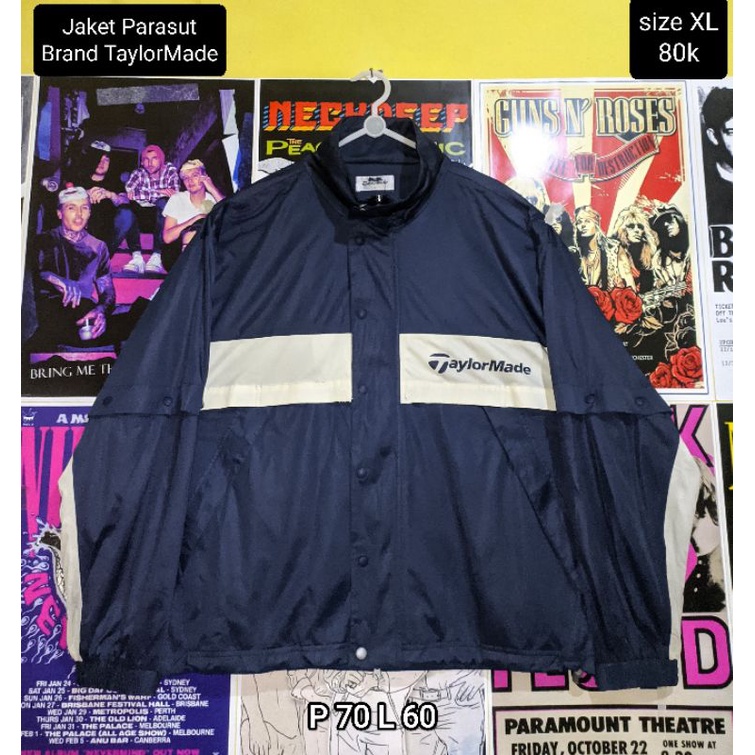 Jaket Parasut Brand TaylorMade