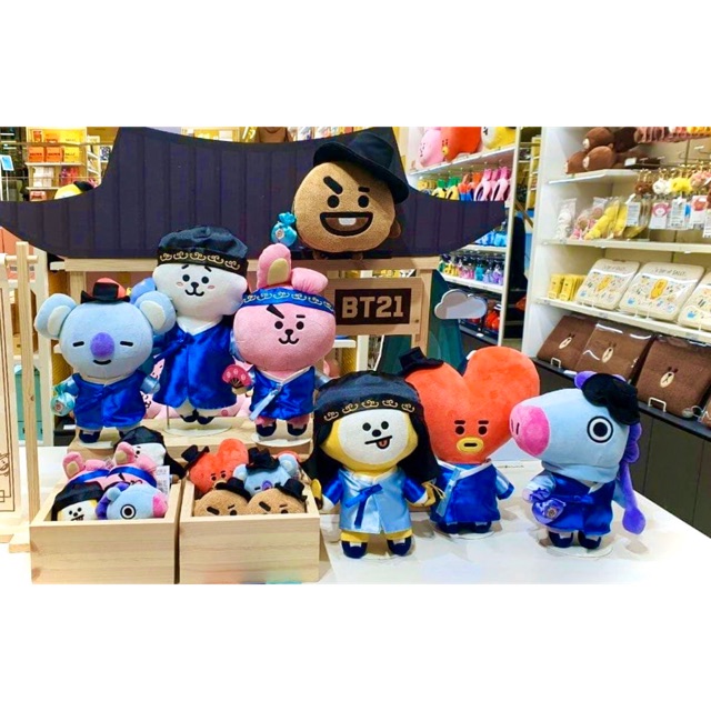 BT21 Official Hanbok Standing Doll & Bag Charm