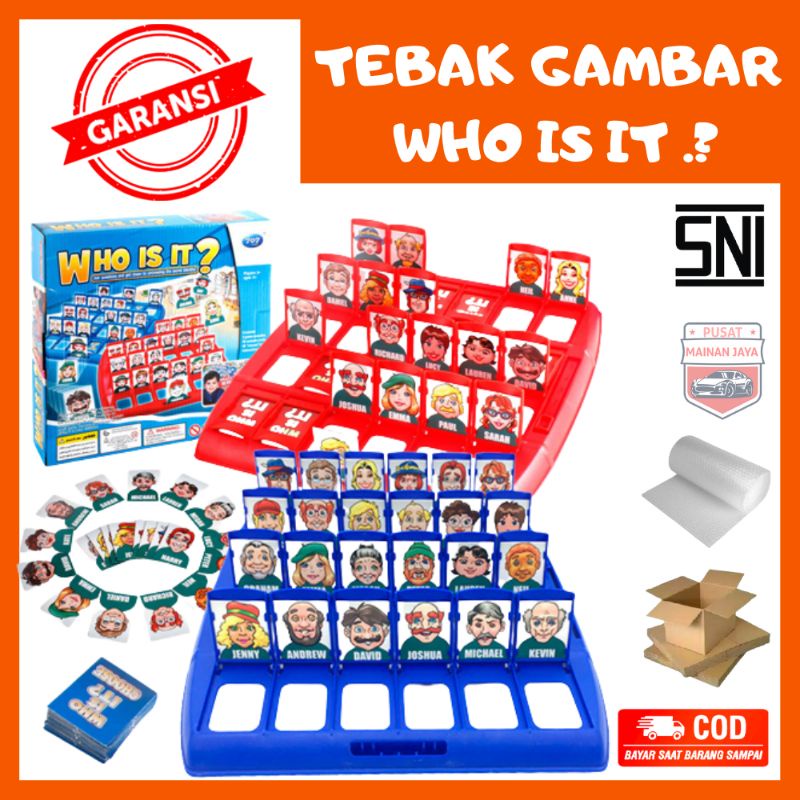Mainan Tebak Gambar Tebak Tebakan Orang permainan papan Board Game SS1556