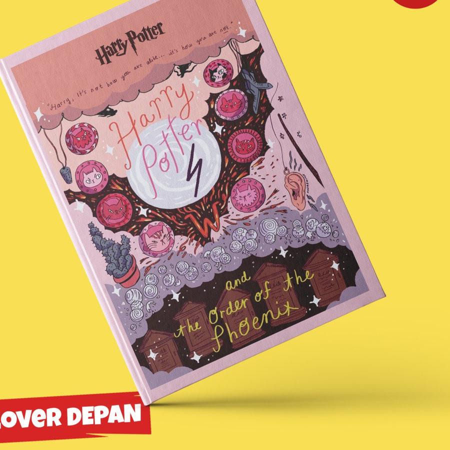 

COD✔️Notebook Harry Potter and the Order of the Phoenix Cover Series Hardcover A5 Buku Tulis Catatan Note|KD5