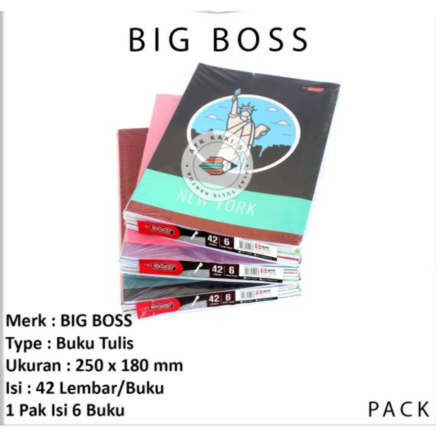 Jual Buku Tulis Big Boss 42 Lembar Shopee Indonesia