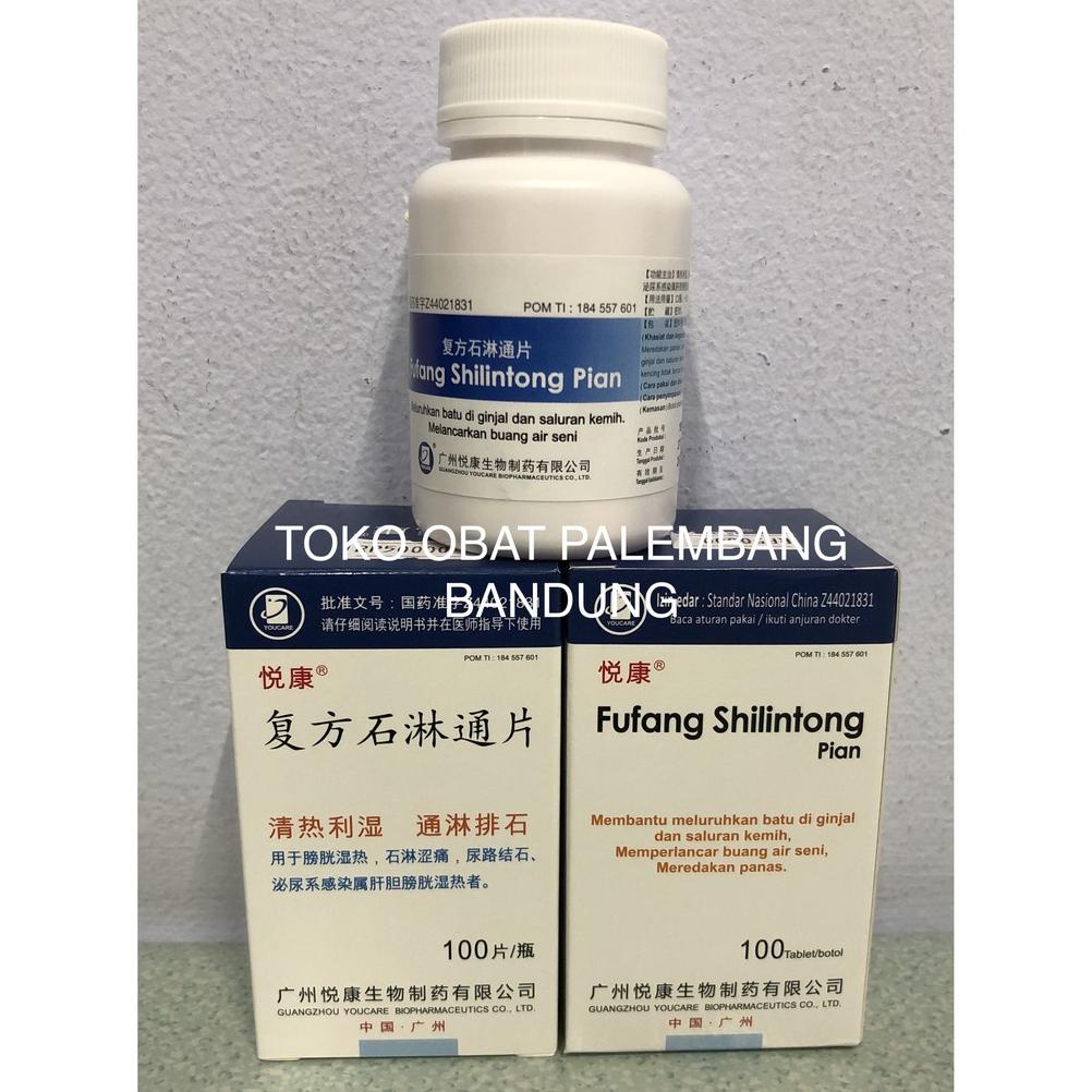 Fufang Shilintong Pian 100 Tablet Shi Lin Tong Batu Ginjal Saluran Kemih