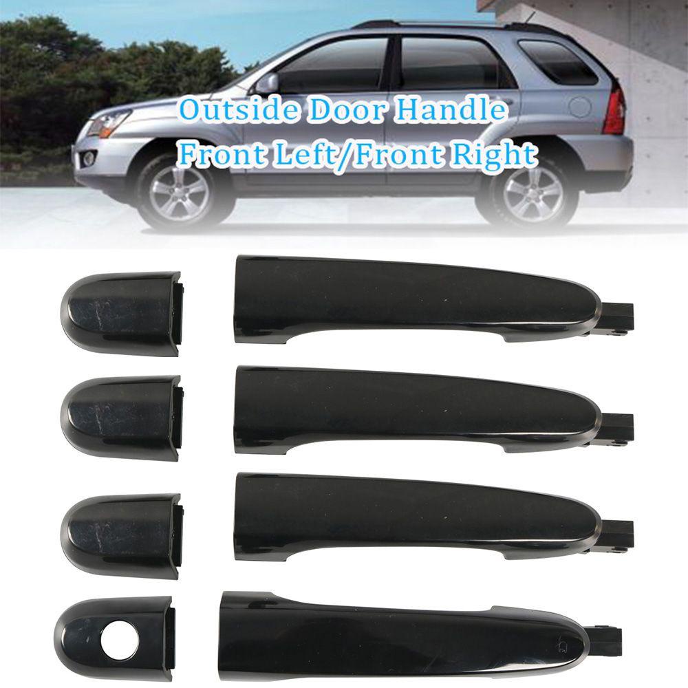 Preva 4pcs/set Exterior Door Handle Pegangan Alat Otomatis Mobil Tahan Lama