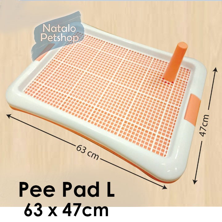 Pee Pad L / Tempat pipis Anjing Besar 63 x 47cm /Dog Toilet /Training Large Alpha