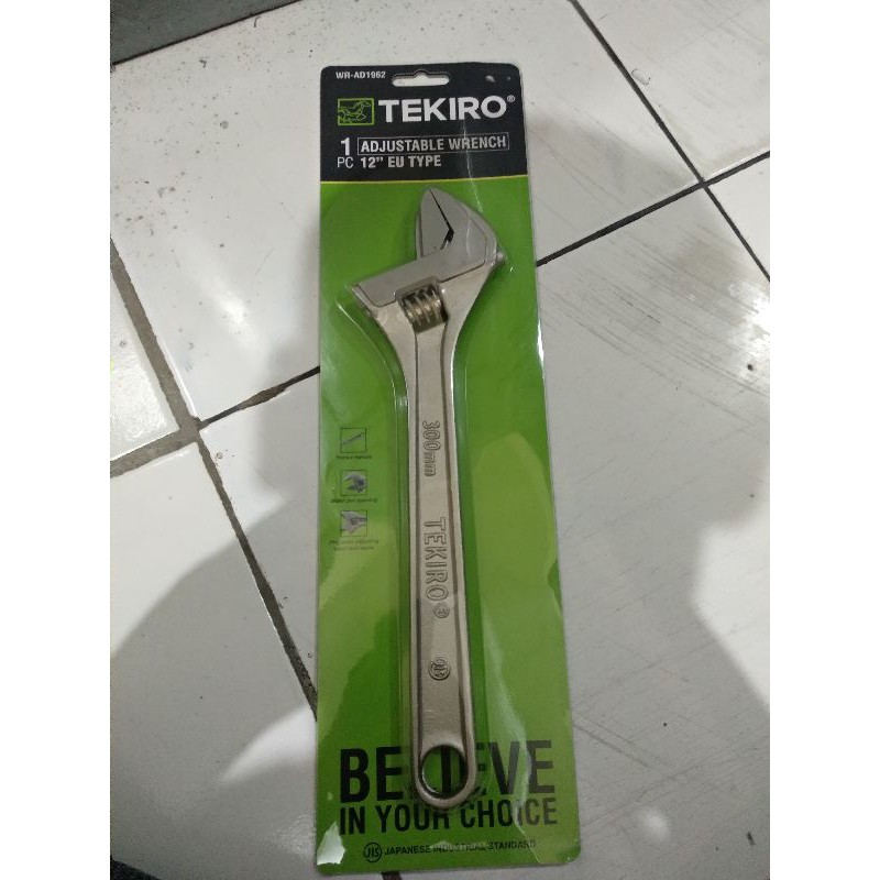 TEKIRO KUNCI INGGRIS 12 INCH / KUNCI BACO ADJUSTABLE WRENCH 300mm JAPAN STANDART