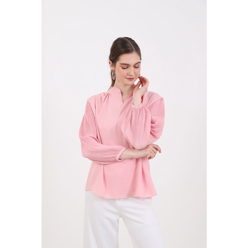 Berrybenka - Atasan Blouse Wanita Sofia Muhayya Puffsleeve Tops-2