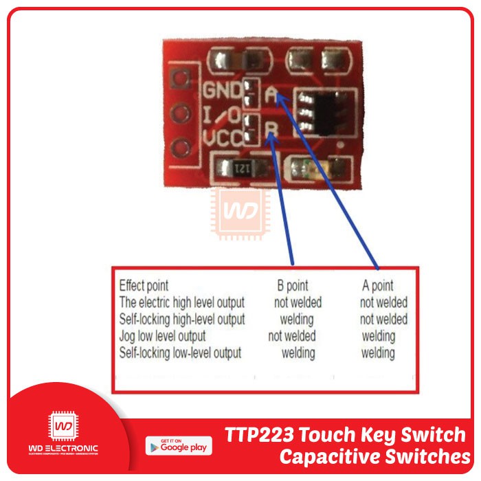 TTP223 Touch Button modules Touch sensor module