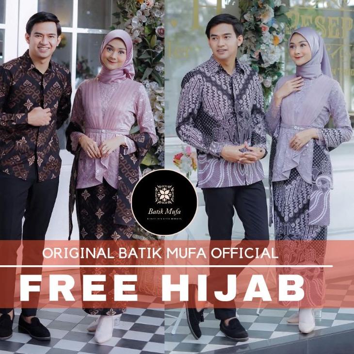 Terbaru - SET COUPLE AVEENA DUSTY PINK / BROWN / MAUVE KEBAYA WISUDA KEBAYA LAMARAN KEBAYA TUNANGAN 